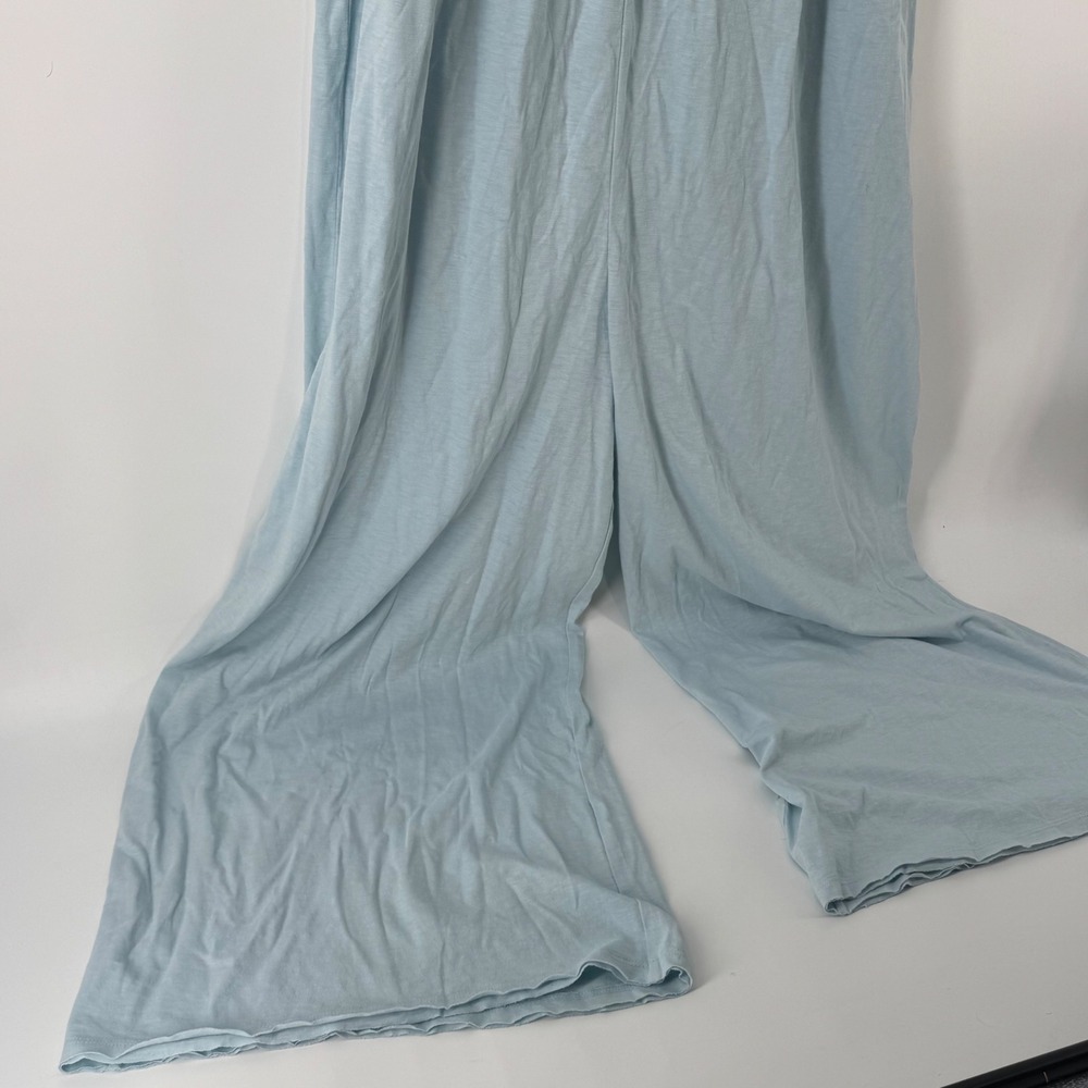 American Eagle Light Blue Wide Leg Sleeveless Jumpsuit 9196 401 Women Medium NWT - Picture 2 of 8
